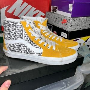 Vans Old skool high yellow graffiti size 11